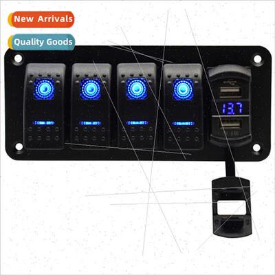 Car Modification Swch Combination wh Dual USB Car Charger Ca