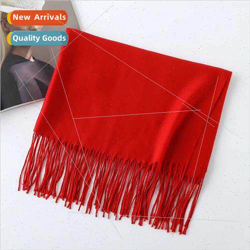 Big red imation cashmere scarf class reunion company annual