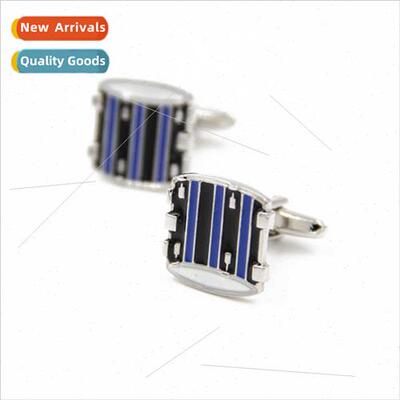 Cufflinks ethnic musical instruments fun tambourine shape cu