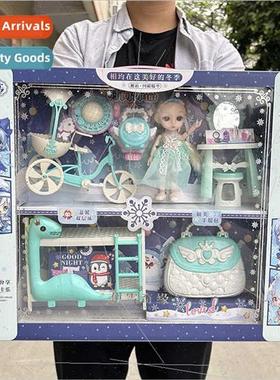 Girls Princess Playing House Doll  Box Large Set Children Bu