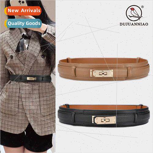 Women belt lock buckle  decorative fashion girdle dress wais