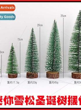 Mini cedar pine needles flocking Christmas e ornaments creat