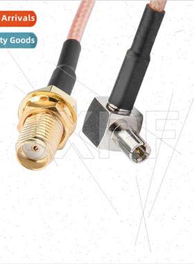 Coaxial RF SMA female to TS9 male bend adapter cable 3G 4G r