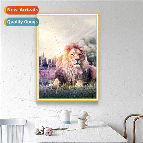 Diamond painting new animal series cross stch king est lion