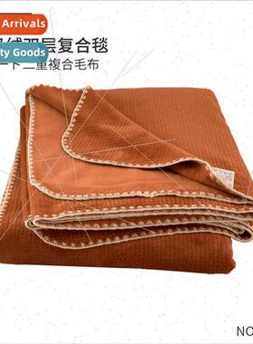 N31 Milk Velvet Double Layer Composite Blanket Waffle Leisur