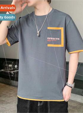 Short-sleeved men summer Korean  nd men t-shirts handsome ro