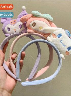 Cute Melody doll plush Kulome big ears dog headband wash fac