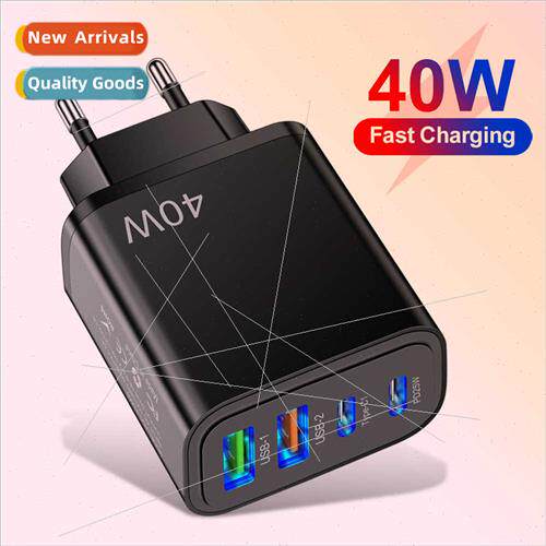 PD cell phone charger 2USB+2PD  40W fast charger cell phone