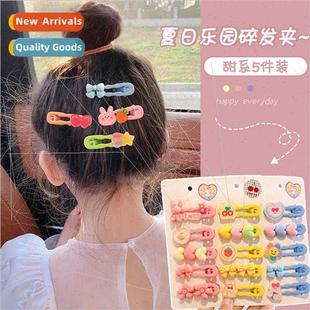 baby head bangs side card new clip hair back Children