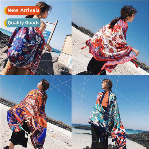 ttle red book new ethnic scarf summer beach travel sunshade