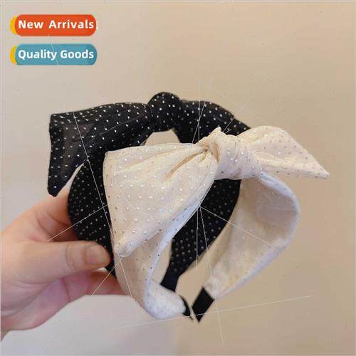 Korea retro fairy ins multi-layer buds cute girl bow hair ba