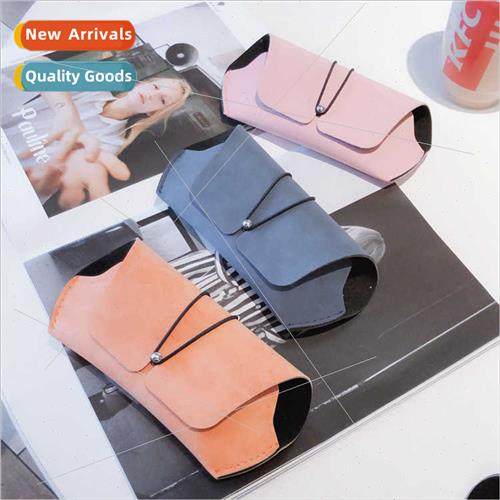 Frosted Leather Sunglasses Storage Sun Nearsighted Glasses C