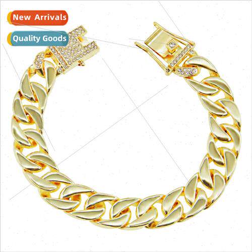 Europe domineering biker glossy Cuban chain bracelet bracele