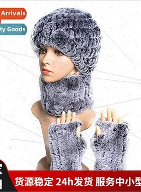 2022 new fall winter women warm hat scarf gloves threePCS th
