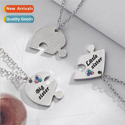 Korea sweet girl necklace good friends girlfriends patchwork