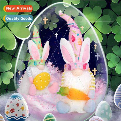 New Easter Bunny Faceless Doll Easter Decoration Favors ght