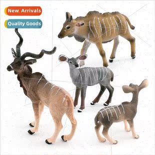 Jungle wildlife model African twisted antelope decorative or