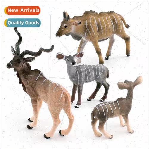 Jungle wildlife model African twisted antelope decorative or
