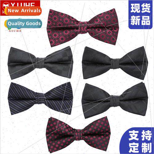 New polyester silk business mal su bow tie wedding best man