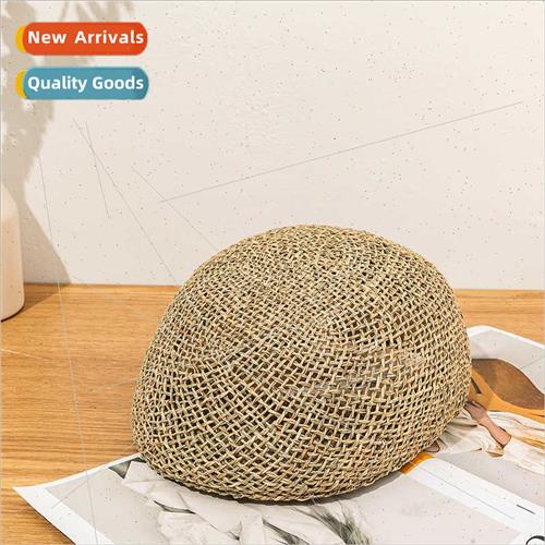 Ins wind Korean  hand-woven simple versatile natural straw d