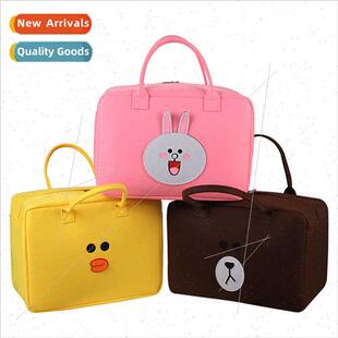 Supply travel cartoon bag felt bag cute storage bag in bag c
