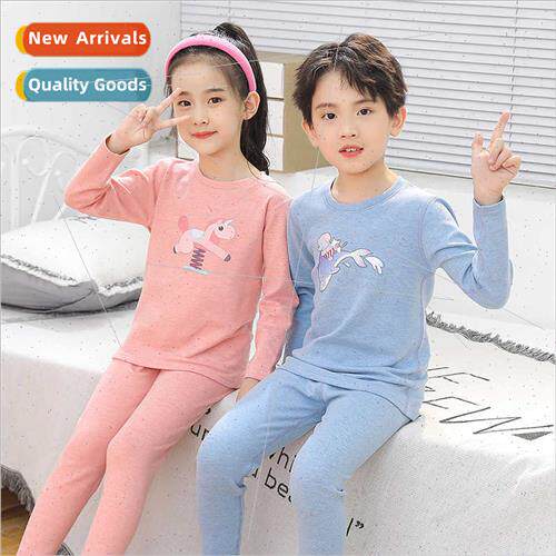 Children AB side double-sided brushed de underwear fleece su