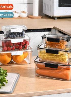 Transparent lid ingredients preservation box household refri