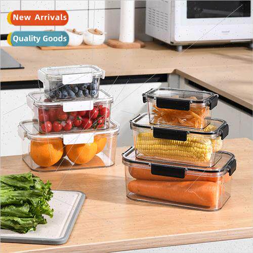 Transparent lid ingredients preservation box household refri