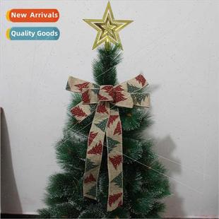 small printed Christmas dec Imation bows linen