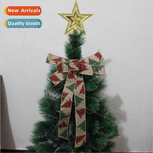 Imation linen small e printed Christmas bows Christmas e dec