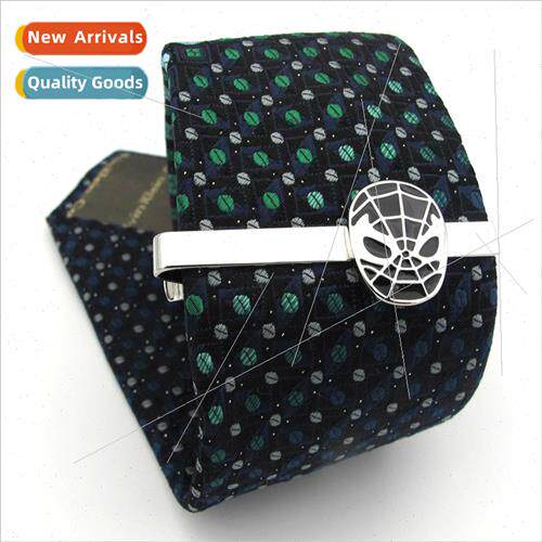 Copper American comic book heroes Spider-Man tie clip men je
