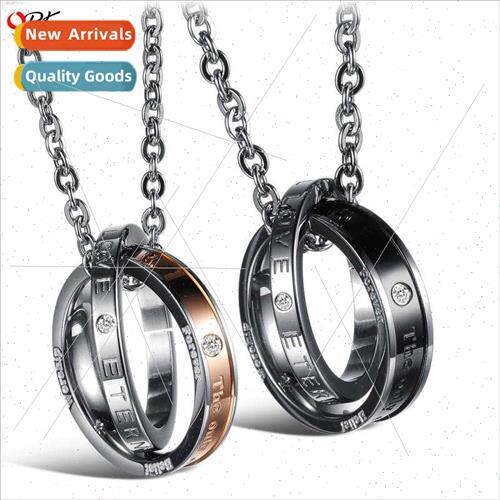 Jewelry mple Fashion Pure Steel Chain Tanium Couple Necklace