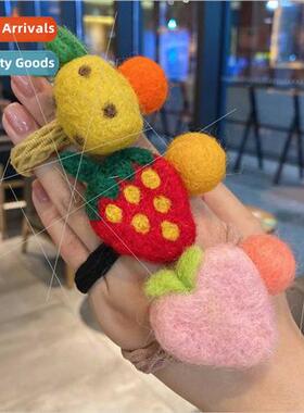 Korean children felt fruit hair bands girls versatile strawb