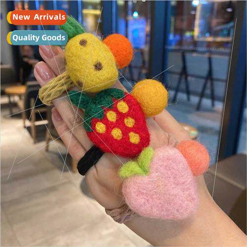 Korean children felt fruit hair bands girls versatile strawb