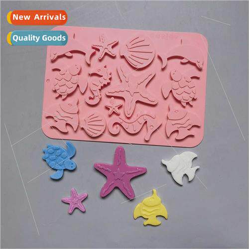 licone sea life cake Jelly pudding soap chocolate cake mold