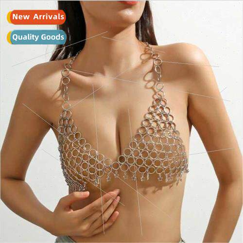 4029 Ms. body chain luxury metal circle dress chain chest ch