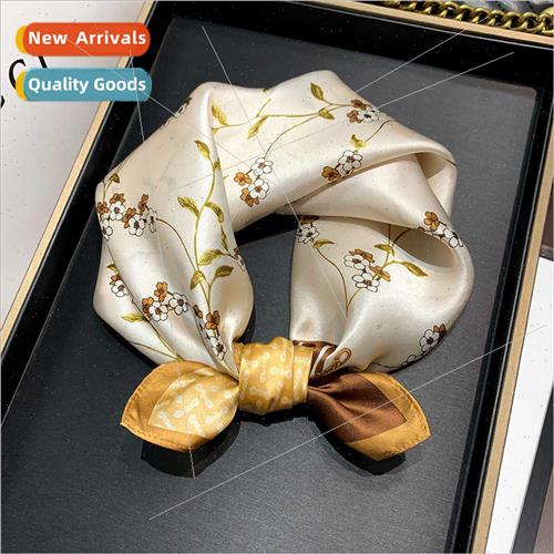 2023 spring summer new silk scarf fashion small square scarf
