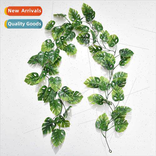 mulation turtle back rattan fake flowers green plant leaves
