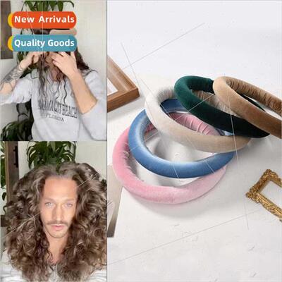 2023 new heatless lazy sleep round curling iron EVA foam spo