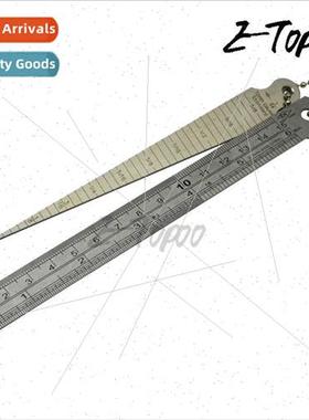 Gap ruler steel straightedge tapered ruler wedge plug gauge