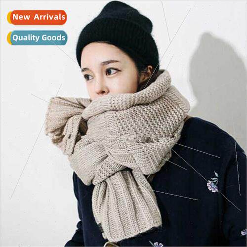 Ins wind Korean long scarf soft soft stripes students short