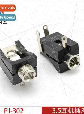 3.5mm headphone socket PJ-302 302M 3-pin horizontal plug-in