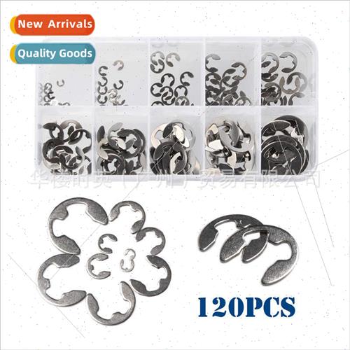 120PCS Boxed 304 E-type Circlip Retaining Ring 1.5-10mm Comb