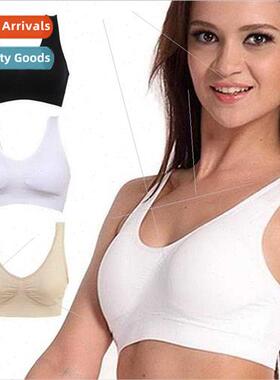 Undershirt type women yoga sports bra thin breathable single