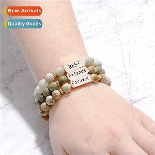New Europe best friend Fashion Natural Volcanic Stone String