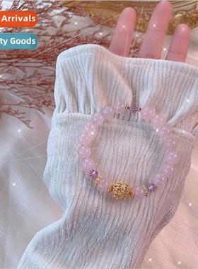 Peach Blossom Bracelet Women Summer che Ins Fashion Strings