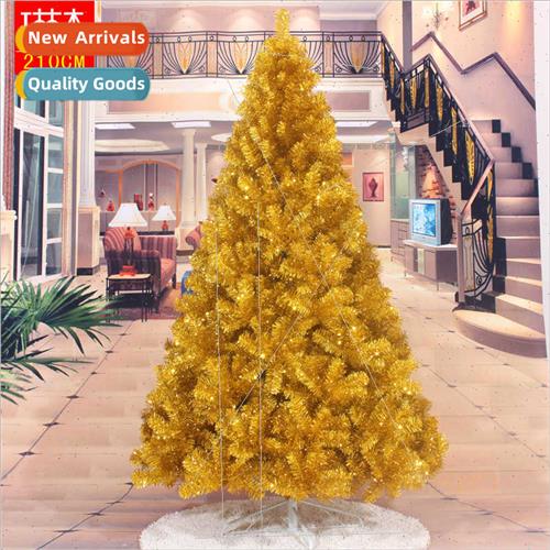 Christmas Tree 2.1m Gold Christmas Tree Decoration Set Gold