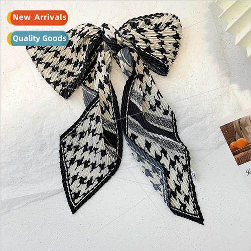 2022 Korean  bird nest silk scarf female retro fashion necke