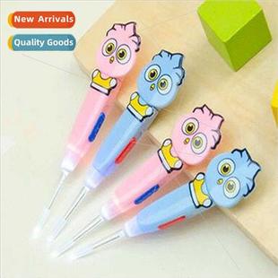 New cartoon luminous ear spoon children silicone set safety