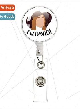 Funny EatGlass Retractable Badge Holder Nurse ID Badge Reel
